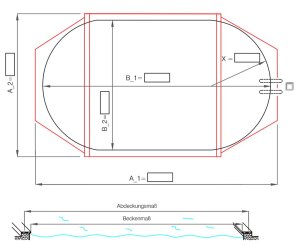 Bieri Schutznetz Aufpreis Zuschlag für 8 - eckige Konfektion