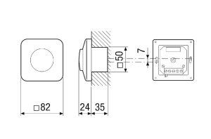 Maico Drehzahlsteller ST 1 für Dampfbadlüfter für Aufputz- Unterputz- Installation