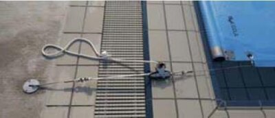 Windsicherung für Freibäder mit Überlaufrinne Preis pro lfm