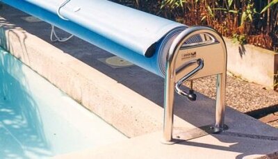 Bieri Ronda Aufrollvorrichtung für Abdeckungen bis 6 x 12 m Wickelwelle in Alu Ø 110 mm