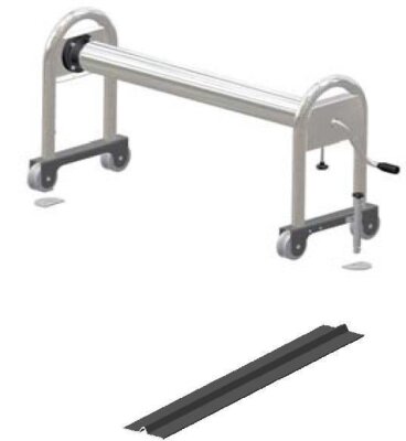 Bieri RONDA fahrbar Aufrollvorrichtung auf Schienen kompl. aus Edelstahl