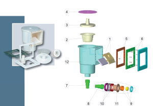 Miniskimmer Deckel mit Rand, Durchmesser 205 mm