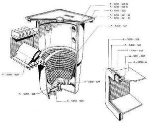OWM-Skimmer Deckel, weiß, 250 x 250 mm