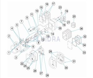 Astral Jet Sprint Befestigungsplatte mit Griffen