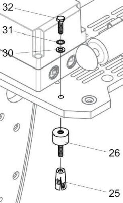 BADU Jet Schwingmetallpuffer M8 x 36 mm