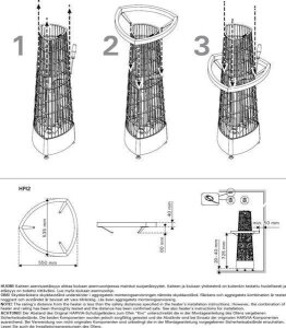 Harvia Kivi Ofenreling tief HPI2