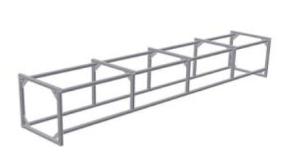 Bieri Sitz- und Liegebank Rahmenkonstruktion Quadro V4A