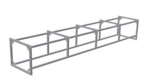 Bieri Sitz- und Liegebank Rahmenkonstruktion Quadro V4A