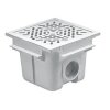 Astralpool ABS Bodenablauf rechteckig 210 x 210mm für Beton- Fliesenbecken