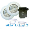 Aktion Beleuchtungsset Lichtset 2 600 W / 12 V Unterwasserscheinwerfer