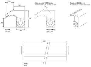 Wasserfall für Wandmontage mit Filtersystem