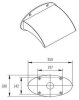 Wasserfall zur Wandmontage oval