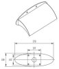 Wasserfall zur Wandmontage oval