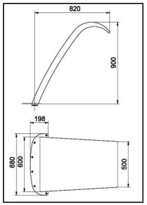 Schwalldusche Deluxe aus V4A poliert