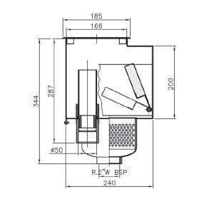 Edelstahlskimmer A-100 V4A Schwimmbad Oberflächenabsauger Einbautiefe 240 mm