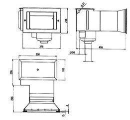 Breitmaulskimmer V-277 V4A Schwimmbad...