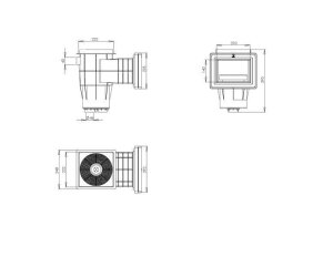 Aktion Astral Skimmer Oberflächenabsauger für Folienbecken Typ 17.5 265 mm