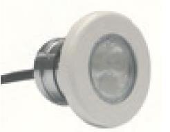 Mini LED mit ABS Blende für Betonbecken, Einbau mit PVC Wanddurchführung Ø 63 mm (Art. 53956)