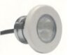 Mini LED mit ABS Blende für Betonbecken, Einbau mit PVC Wanddurchführung Ø 63 mm (Art. 53956)