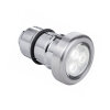 Micro LED mit Edelstahl Blende für Betonbecken (Einsatz in ein PVC-Rohr Stück D50 PN10 oder D63 mit Adapter Artikel-Nr. 38818 für PN6 oder 38819 für D63 PN10)