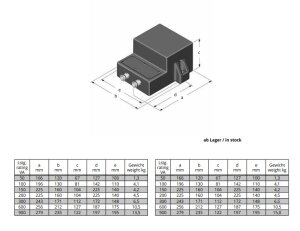 Astral LED-UWS Transformator 150 Watt, 12-13-14 V 2 LED UWS