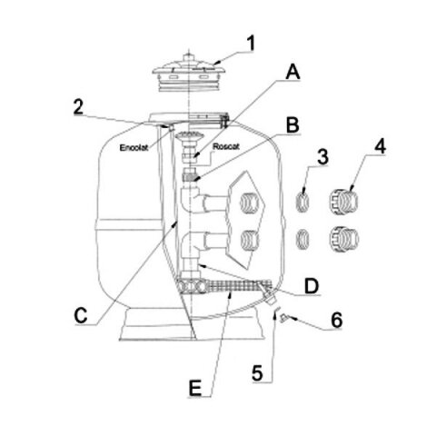 Swim-Tec Astral Drehdeckel für PTK Girona, Saragossa, KS Comfort