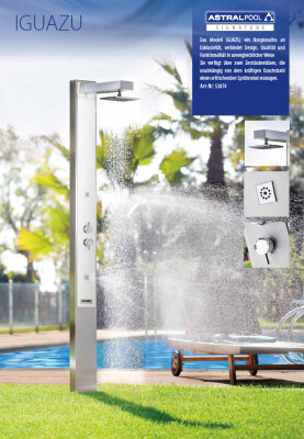 Astral Edelstahl-Standbrause IGUAZU Perfection Kalt- & Warmwasser