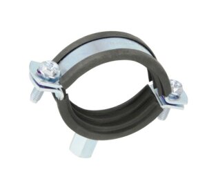 OKU Schraubrohrschelle verzinkt mit Gummieinlage 1/2"