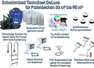 Schwimmbad Technikset DeLuxe f&uuml;r Folienbecken