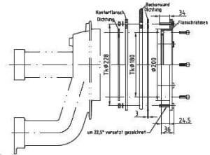 Übergangsflansch für Taifun und Taifun-Duo...