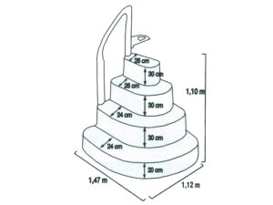 Einstell-Treppe Welle
