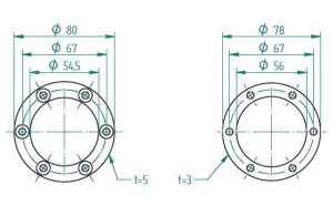 FITSTAR Flanschsatz f. Einbausatz Massageanlage Standard 4-fach f. Folienbecken