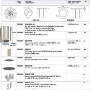 LUX Elements RELAX-BORD 50 Ø 1240 x 30/45 mm