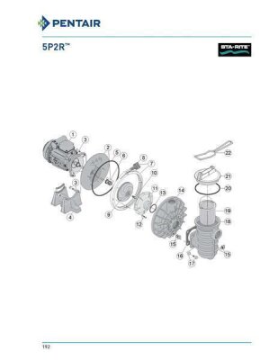 Sta-Rite Umkehrleitrad O-Ring 5P2R-Serie U9-226