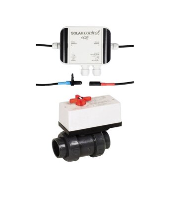 Solar-Control Easy mit 2-Wege-Kugelhahn S6 Ø 50mm und Steuerung 230V 30V