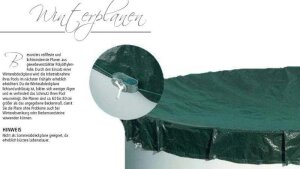 Winter Abdeckplane Rechteck Schwimmbad PEB