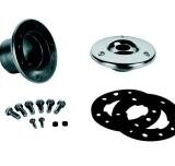 Einlaufdüse für Fertigbecken R1/2" mit Dichtung und Schrauben aus Edelstahl V4A Kugel Ø 20 mm