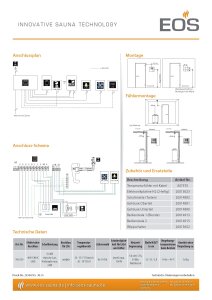 EOS Saunasteuergerät ECON H2 Sauna mit Feuchtebetrieb