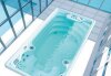 Swim Spa Mediterranea Coastal Grey Verkleidung + Jets aus Edelstahl + LumiPlus + Abdeckung