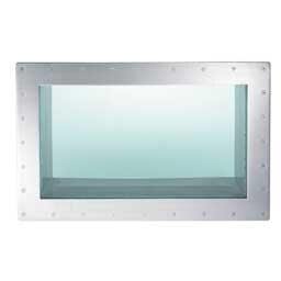Unterwasser Fenster 1090 x 690 mm V4A-Edelstahl...