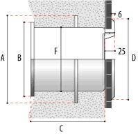 Unterwasser Fenster V4A Becken Klebe-/Folienanstrich...
