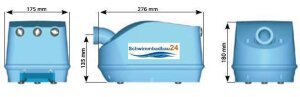 Gebläse für Whirlpools Balboa Marlow Genesis 500 W GB50-2ANT-S Pneumatischer Luftschalter