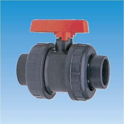 PVC 2-Wege-Kugelhahn mit Klebemuffen d 32 mm