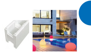 BALI Sunset Pool Rechteckbecken Set EPS 40 Komplettset