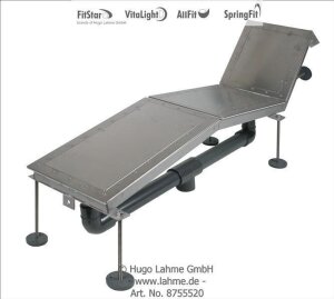 Fitstar Anschlusssatz aus V4A für 2 Luftsprudelliegen