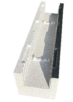 Schwimmbad Polystyrol Treppenbaustein gerade (120x30x30 cm)