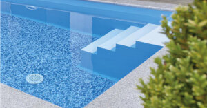 Schwimmbad Polystyrol Treppenbaustein gerade (120x30x30 cm)