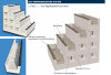 Schwimmbad Polystyrol Treppenbaustein gerade (120x30x30 cm)