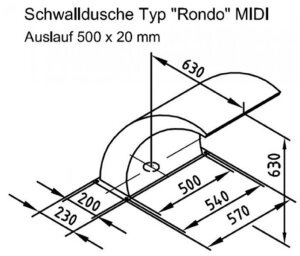 Schwalldusche Rondo Midi mit RG-Pumpe 2,6 KW DS