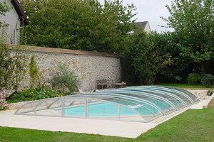 VÖROKA Flair Schwimmbad Überdachung B: 4,75m x L: 9,64m H: ca. 0,85m